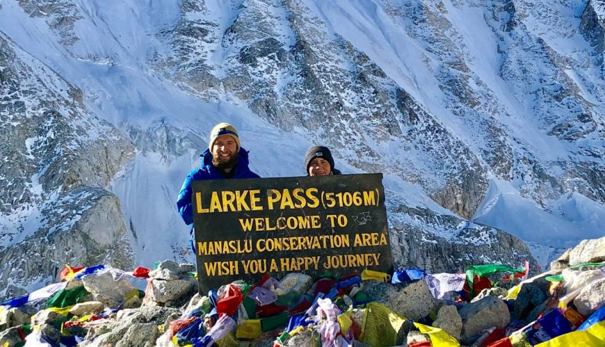 Manaslu Circuit Trek , View point larke la pass