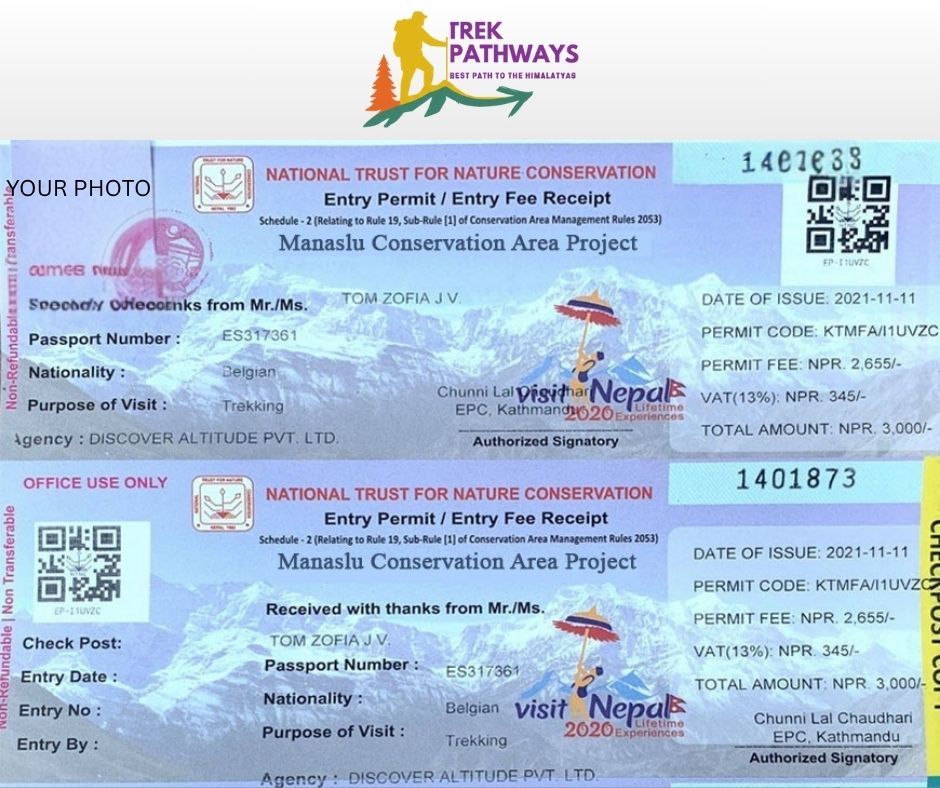 Manaslu trek permit
