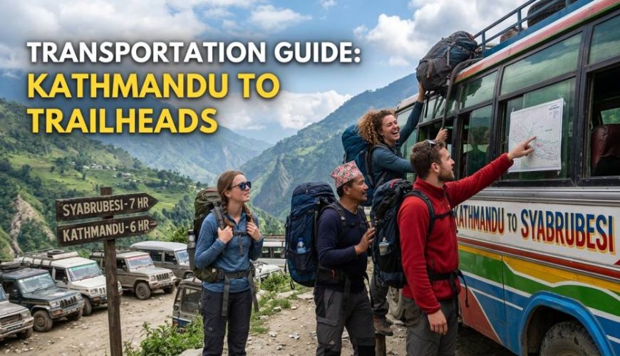 Guia de transporte de Katmandu a Trailhead para todas as grandes caminhadas