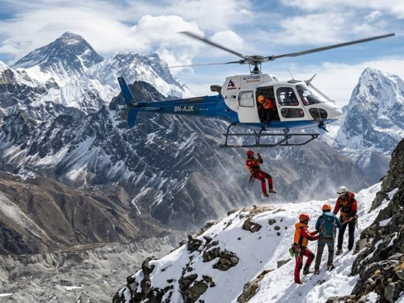 Helicopter Rescue in Nepal