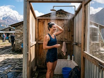 Duschen während einer Himalaya-Wanderung, was Sie erwartet
