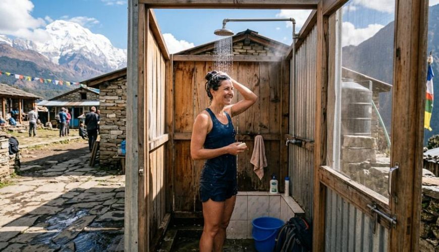 Shower During a Himalayan Trek What to Expect
