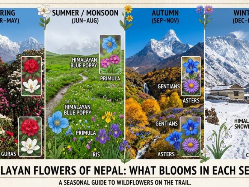 Himalayan Flowers of Nepal What Blooms in Each Season