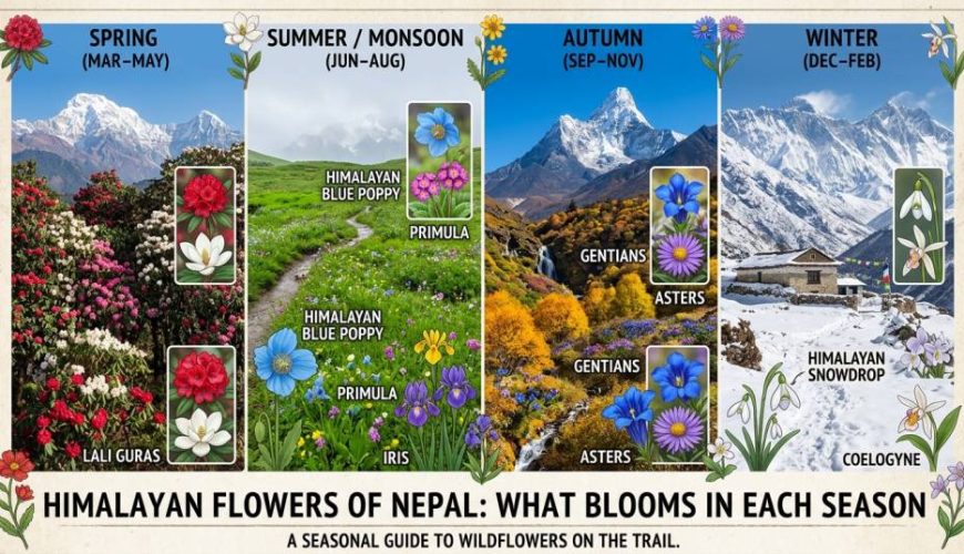 Himalayan Flowers of Nepal What Blooms in Each Season