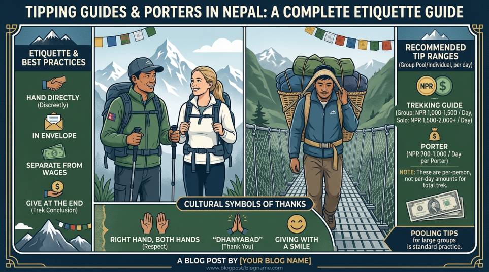 Kipphilfen und Träger in Nepal Eine komplette Etikette-Anleitung